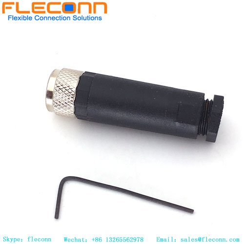 M8 4 pinos fêmea IP67 conector à prova d'água