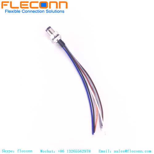IP67 à prova d'água M8 3 4 5 6 8 pinos macho e fêmea cabo receptáculo do conector de montagem no painel traseiro