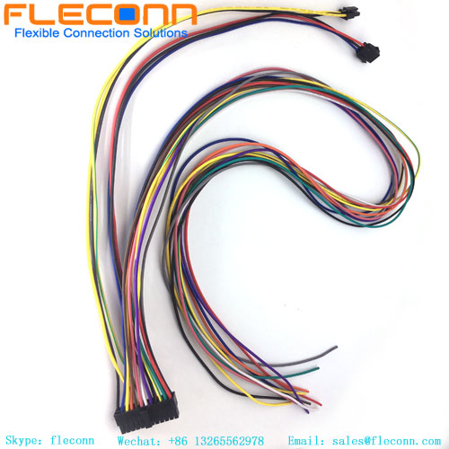 Chicote de fios do conjunto de cabos Molex Micro-Fit 3.0 de 24 pinos