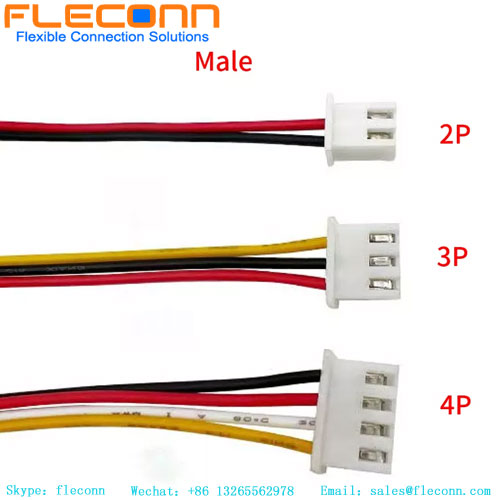 Jst Xh Série Xhp-4 Passo de 2,5 mm 2 3 4 5 6 7 8 Pinos Conector Chicote de fios