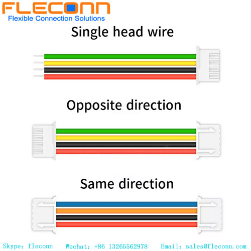 Jst Xh Série Xhp-4 Passo de 2,5 mm 2 3 4 5 6 7 8 Pinos Conector Chicote de fios