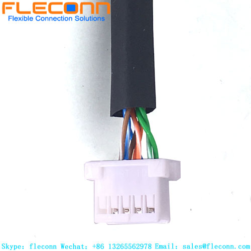 Conector fêmea de montagem em painel com código X M12 para cabo RJ45 com conector de placa XAD 2,5 mm passo B10B-XADSS-N