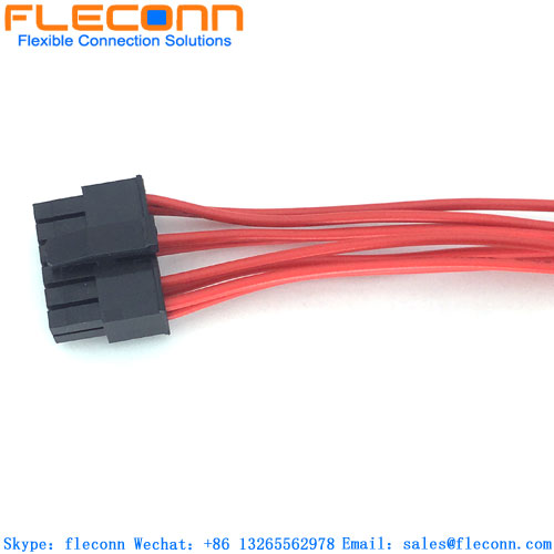 Chicote de fios do conector de 12 pinos com passo 1-794617-2 TE de 3,0 mm