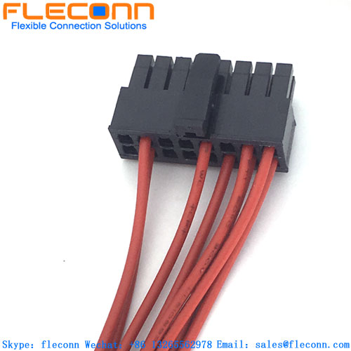 Chicote de fios do conector TE 1-794617-6 passo de 3,0 mm 16 pinos