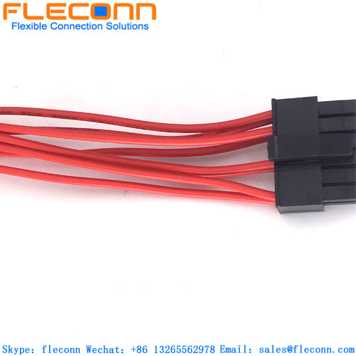 Chicote de fios do conector de 12 pinos com passo 1-794617-2 TE de 3,0 mm