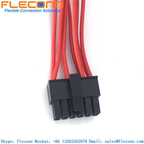 Chicote de fios do conector de 12 pinos com passo 1-794617-2 TE de 3,0 mm