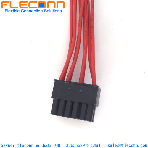 Chicote de fios do conector de 12 pinos com passo 1-794617-2 TE de 3,0 mm