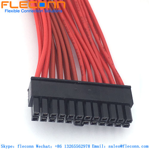 Chicote de fios do conector Micro MATE-N-LOK 2-794617-4 TE 24 pinos