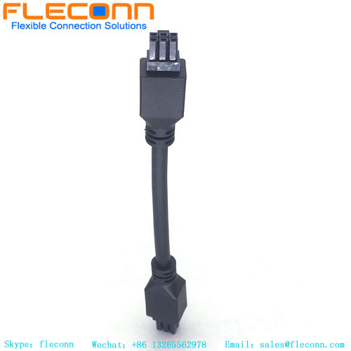 Conjunto de cabos Molex, chicote de fios sobremoldado Micro-Fit 43025-0600 personalizado