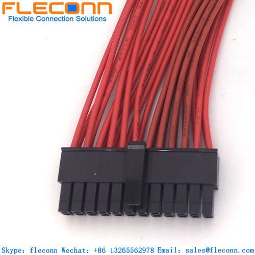 Chicote de fios do conector Micro MATE-N-LOK 2-794617-4 TE 24 pinos
