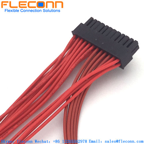 Chicote de fios do conector Micro MATE-N-LOK 2-794617-4 TE 24 pinos