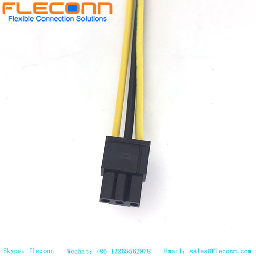 Cabo conector de 3 pinos do chicote de fios Molex Micro-Fit 3.0 Personalizar