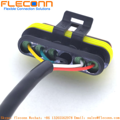 282403-1 TE Amp Super Seal 1,5 séries à prova d'água cabo fêmea 6Pin auto conector