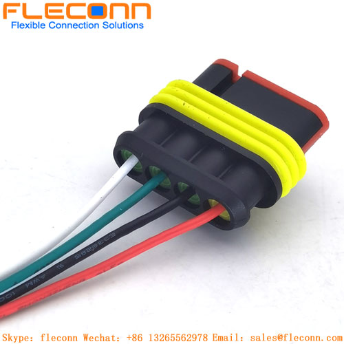 Caixa TE AMP Superseal de 1,5 mm para chicote de fios de terminais fêmea