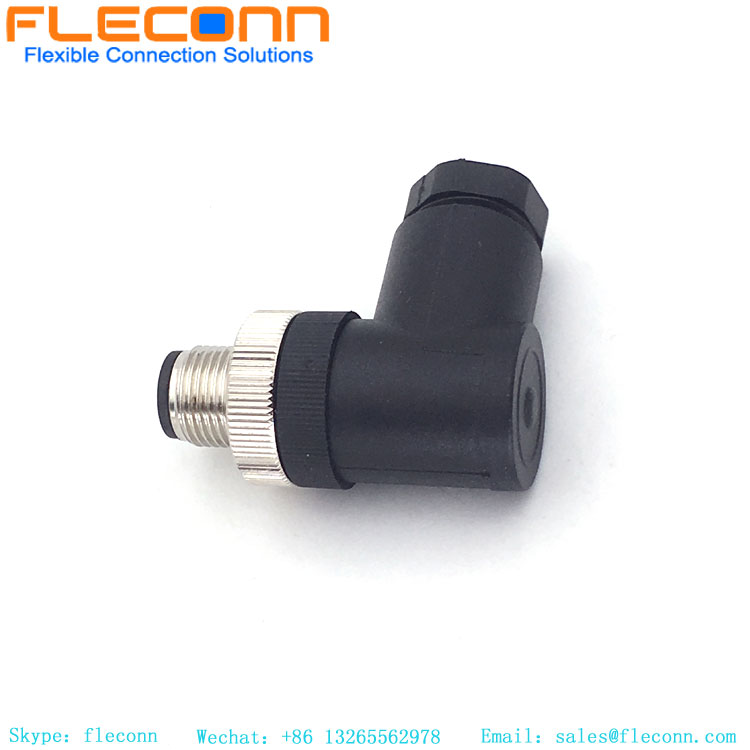 Conector M12 de 5 pinos de 90 graus