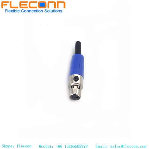 Conector Mini XLR de 3 pinos