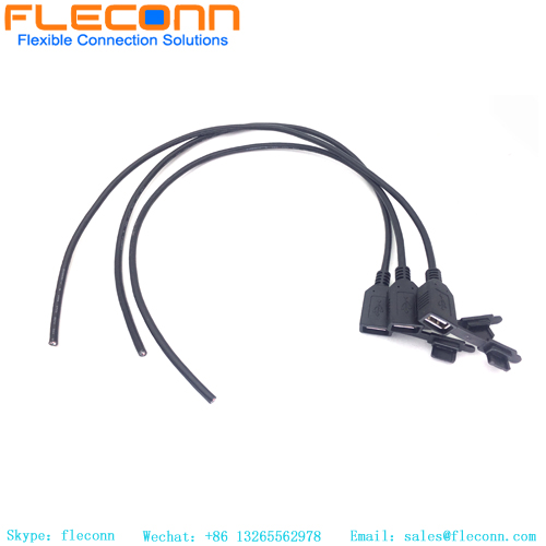 USB um cotovelo macho para uma fêmea com cabo de dados com proteção contra poeira