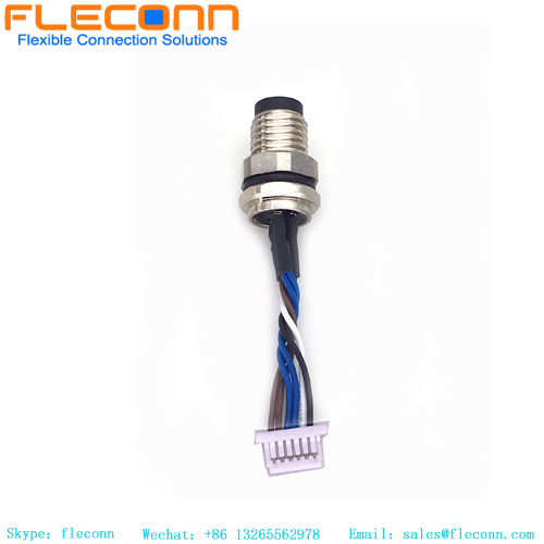 Chicote de gravação do painel frontal masculino M8 4Pin A Code