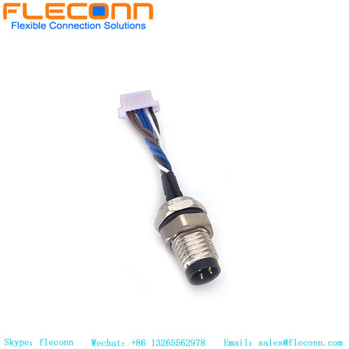 Chicote de gravação do painel frontal masculino M8 4Pin A Code