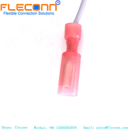 Chicote de fios do conector de crimpagem terminal macho tipo bala, 4 mm