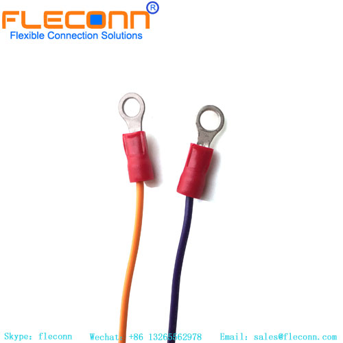 Terminais de anel Fio de terminais de anel de crimpagem isolado em PVC