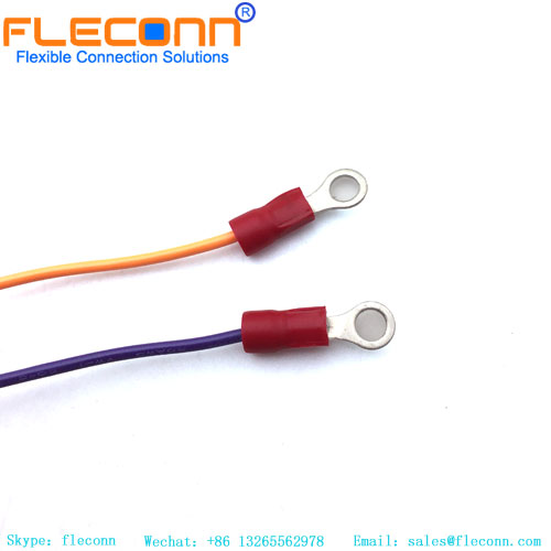 Terminais de anel Fio de terminais de anel de crimpagem isolado em PVC