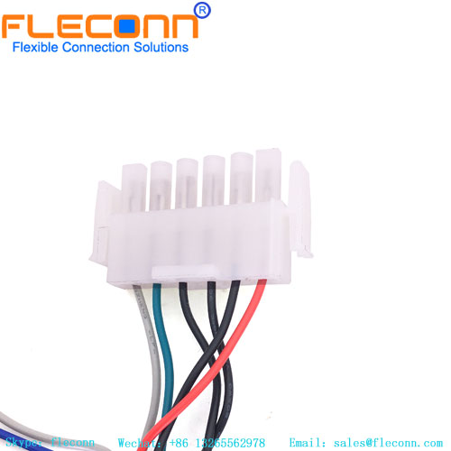 Chicote de fios do conector personalizado TE MATE-N-LOK série 640585-1 de 6 pinos