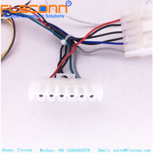 Chicote de fios do conector personalizado TE MATE-N-LOK série 640585-1 de 6 pinos