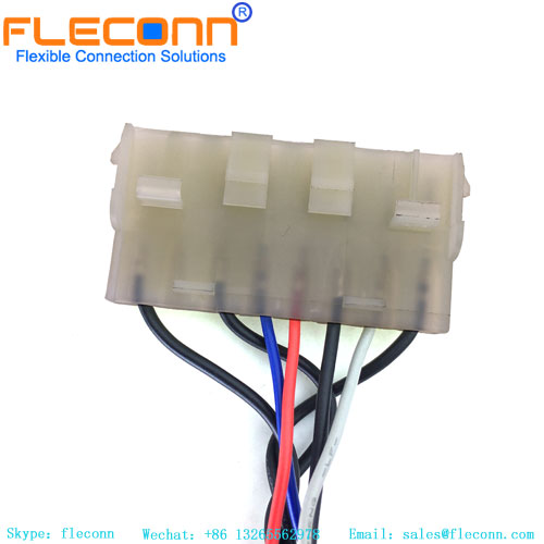 Chicote de fios do conector TE MATE-N-LOK série 926308-1 de 8 pinos