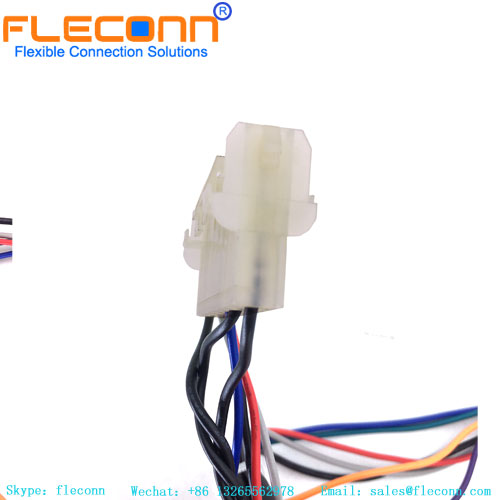 Chicote de fios do conector TE MATE-N-LOK série 926308-1 de 8 pinos