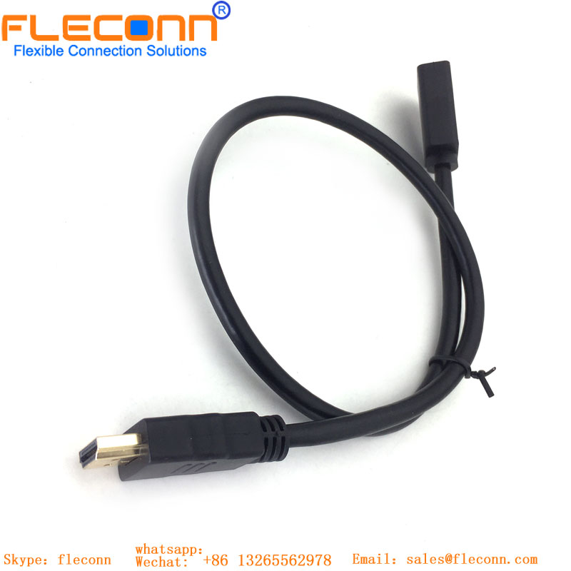 Cabo HDMI Versão 1.4 3D Rotativo Cabo HD Cotovelo de 180 Graus