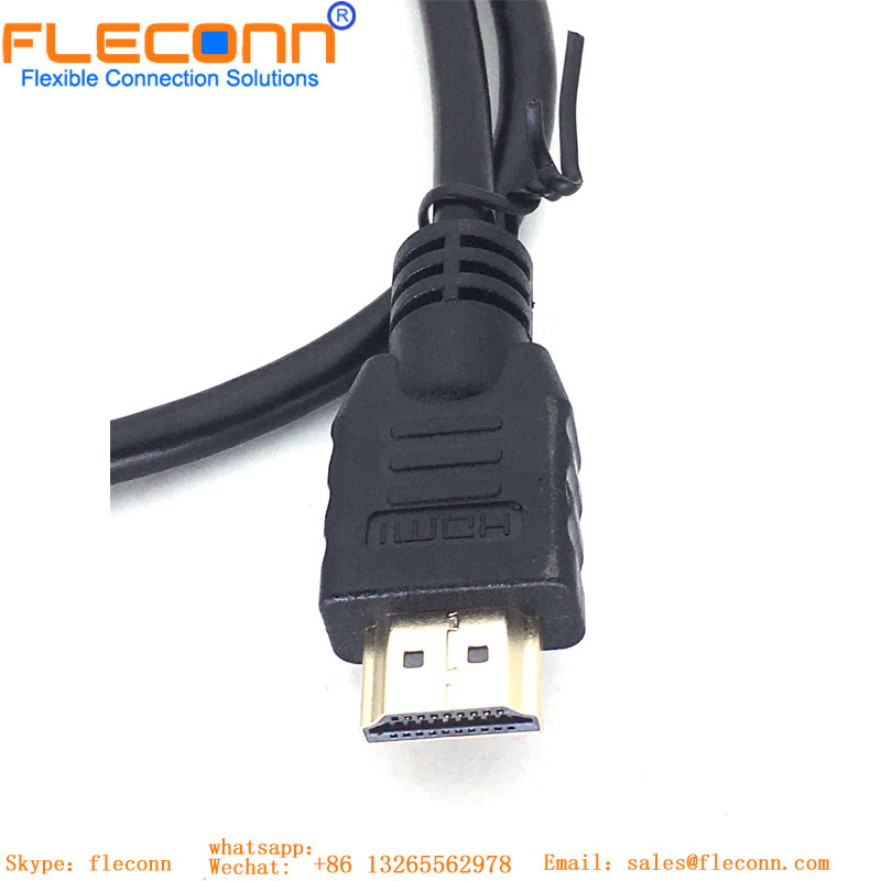 Cabo HDMI Versão 1.4 3D Rotativo Cabo HD Cotovelo de 180 Graus