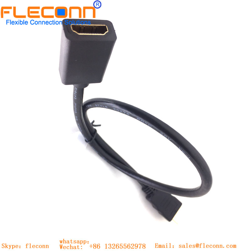 Cabo HDMI Versão 1.4 3D Rotativo Cabo HD Cotovelo de 180 Graus