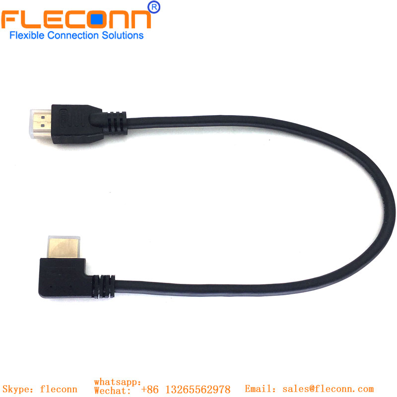 Cabo HDMI Versão 1.4 3D Rotativo Cabo HD Cotovelo de 180 Graus