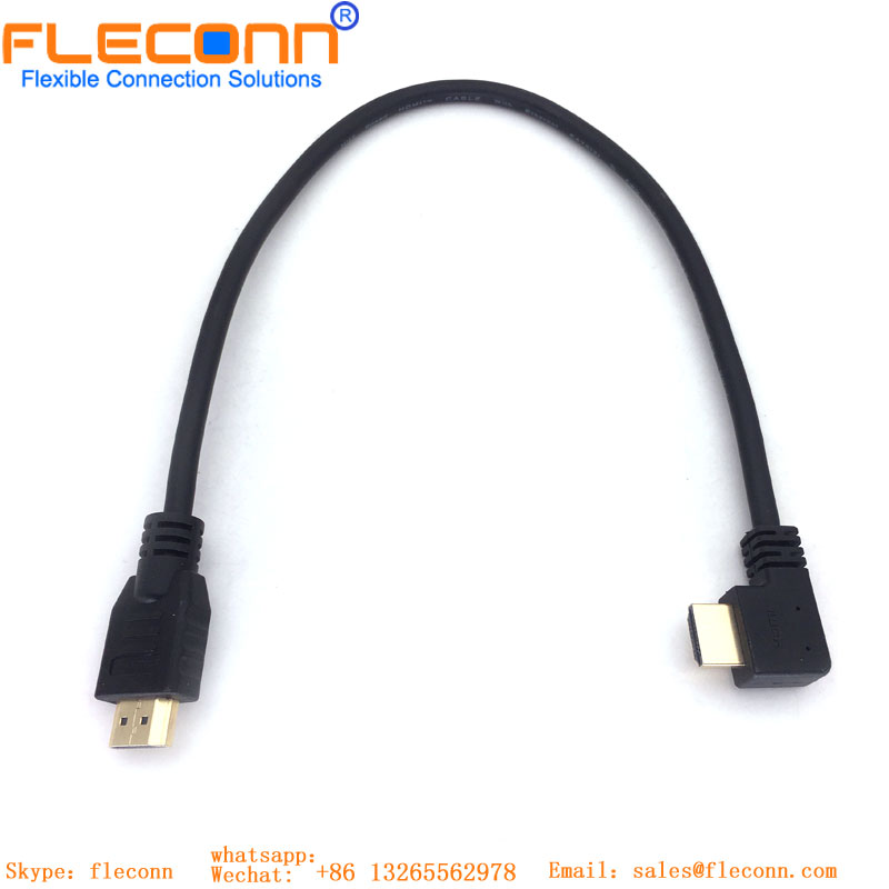 Cabo HDMI Versão 1.4 3D Rotativo Cabo HD Cotovelo de 180 Graus