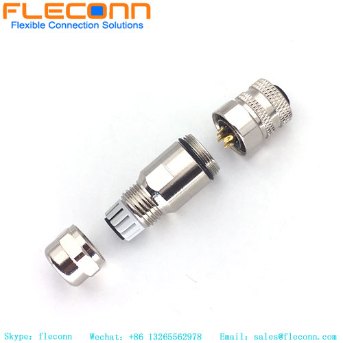 Conector M12 4 pinos