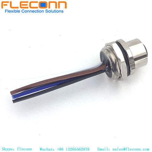 IP67 impermeável M12 um conector circular elétrico codificado 4 Pin Female Cordset protegeu o cabo moldado do sensor