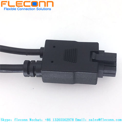 Cabo de chicote de fios fêmea Molex de 3,5 mm passo 8 pinos para RJ45