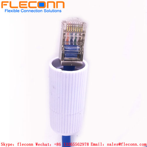 Homem de Ip66 Ip67 ao cabo de extensão impermeável exterior fêmea dos ethernet Rj45