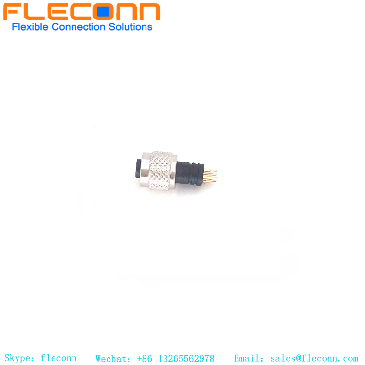 Conector macho M5 de 3 pinos