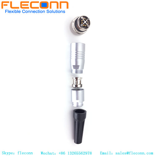 Conector montado em metal fêmea M12