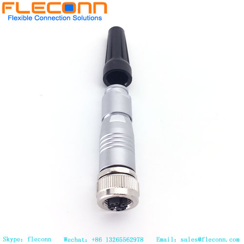 Conector circular do sensor de metal M12