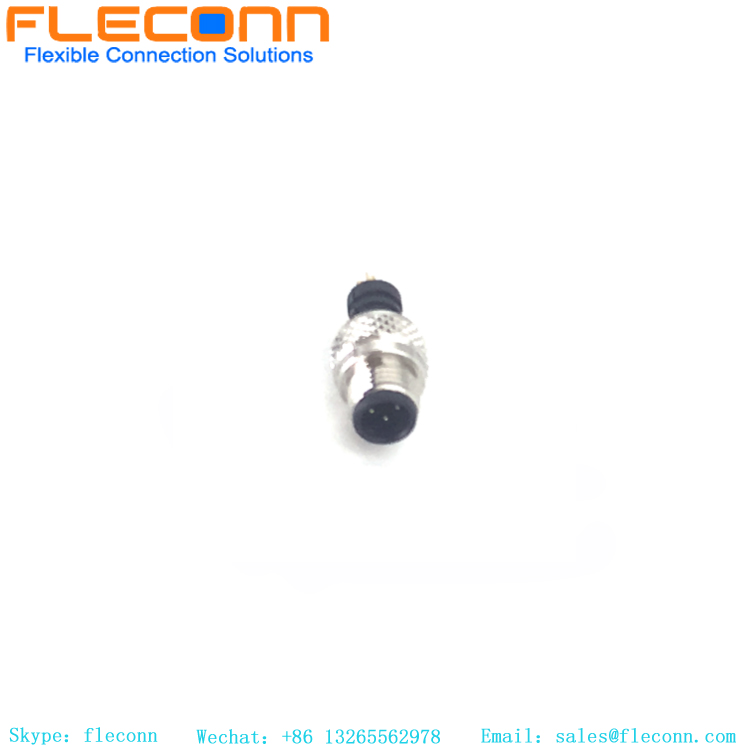 Conector macho M5 de 4 pinos