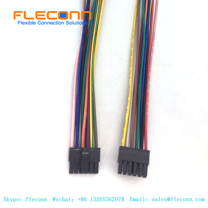 Micro Fit 3.0 Molex 43025 12Pin 3.0 Passo Chicote de fios fêmea