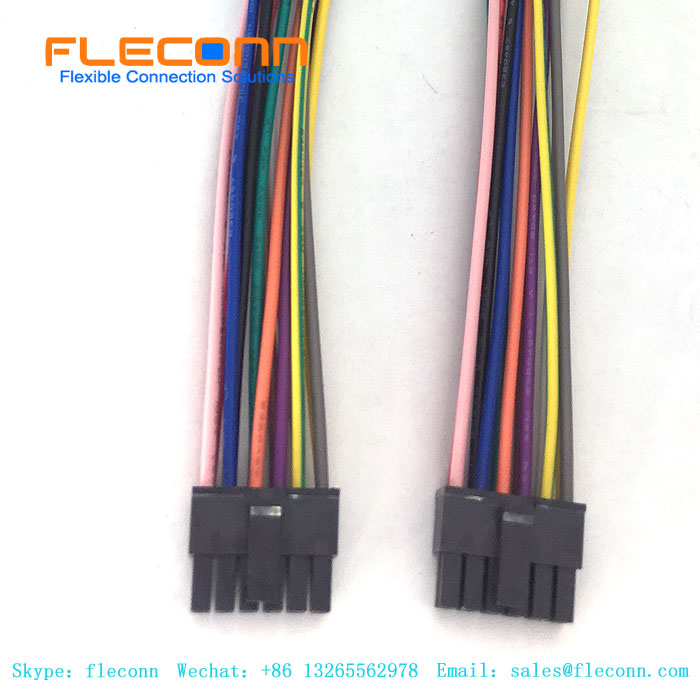 Micro Fit 3.0 Molex 43025 12Pin 3.0 Passo Chicote de fios fêmea