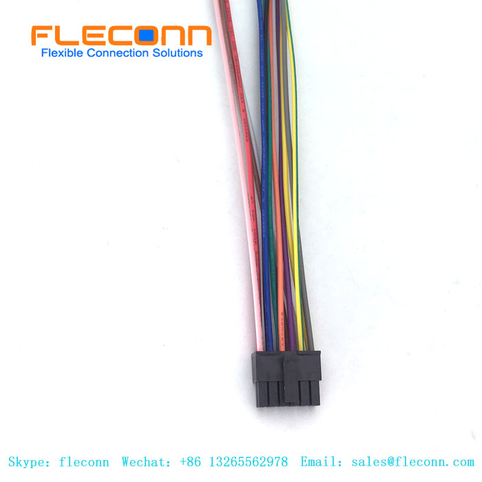 Micro Fit 3.0 Molex 43025 12Pin 3.0 Passo Chicote de fios fêmea