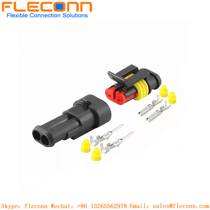 Chicote de fios do conector automotivo à prova d'água personalizado Amp 1.5 Superseal Series 2p 3p 4p 5p 6p