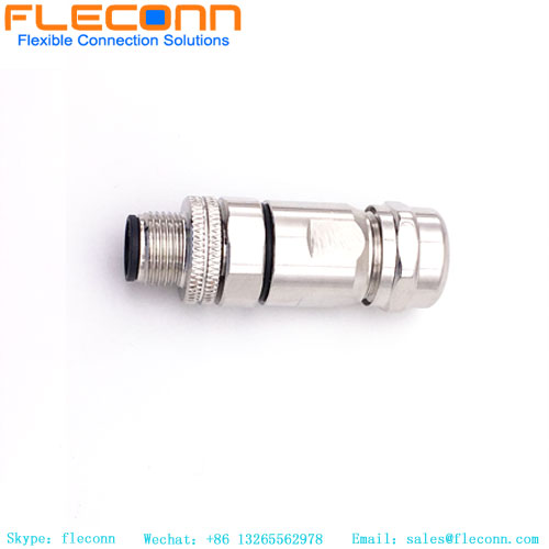 Conector de blindagem metálica M12