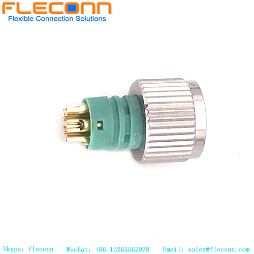 Conector de campo tipo solda fêmea com codificação B M8 de 5 pinos