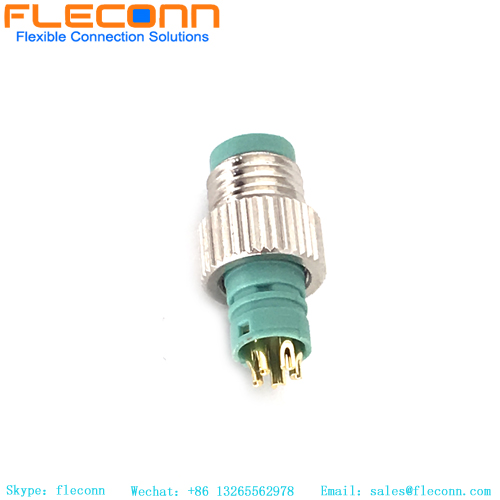 Conector de moldagem de código B macho M8 de 5 pinos